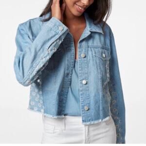 J. Brand Cyra Cropped Denim Jacket S